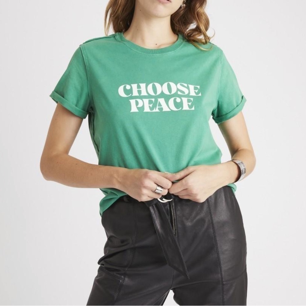 Berenice Green 'Choose Peace' Tee Size L